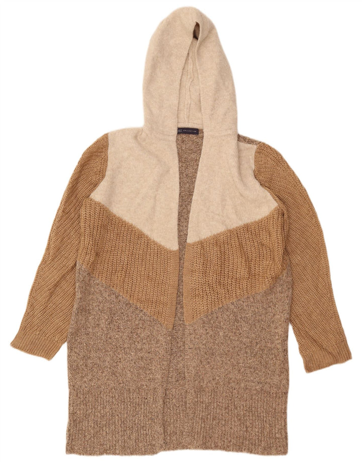 Marks & Spencer Damen Longline-Cardigan-Pullover UK 14 Mittelbeige
