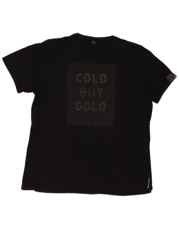 Replay Herren Grafik T-Shirt Top XL Schwarz