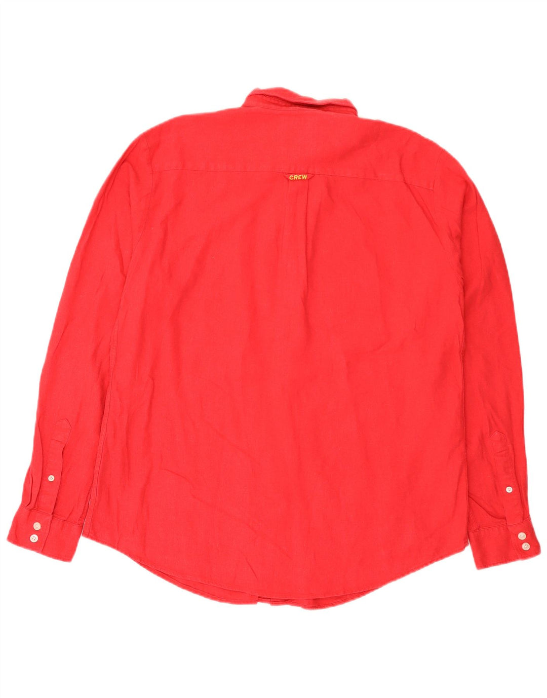 Crew Clothing Herrenhemd Großes rotes Leinen