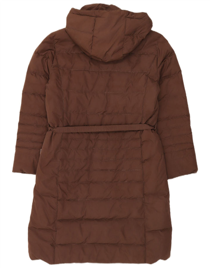Invicta Wattierter Damenmantel mit Kapuze, UK 16, Größe L, braun, Polyester