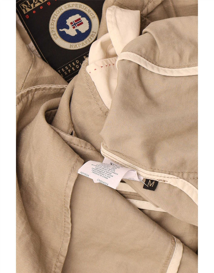 Napapijri Herren Geographic 2-Knopf-Blazerjacke UK 38 Mittelbeige Baumwolle