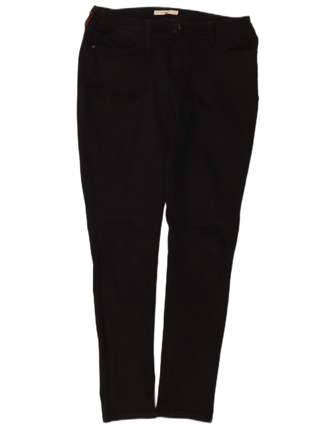 Levi's Damen 711 Skinny Jeans W32 L30 Schwarze Baumwolle