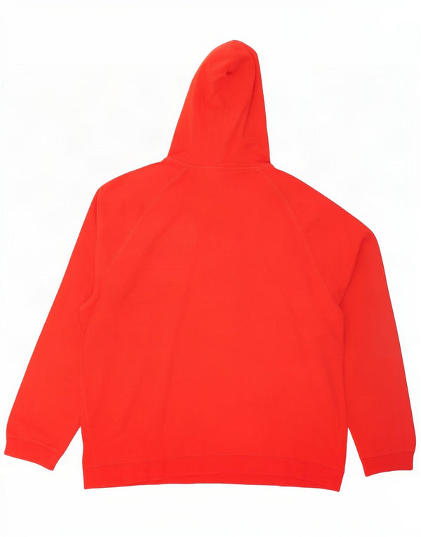 Nike Herren Graphic Hoodie Pullover UK 45/47 XL Rote Baumwolle