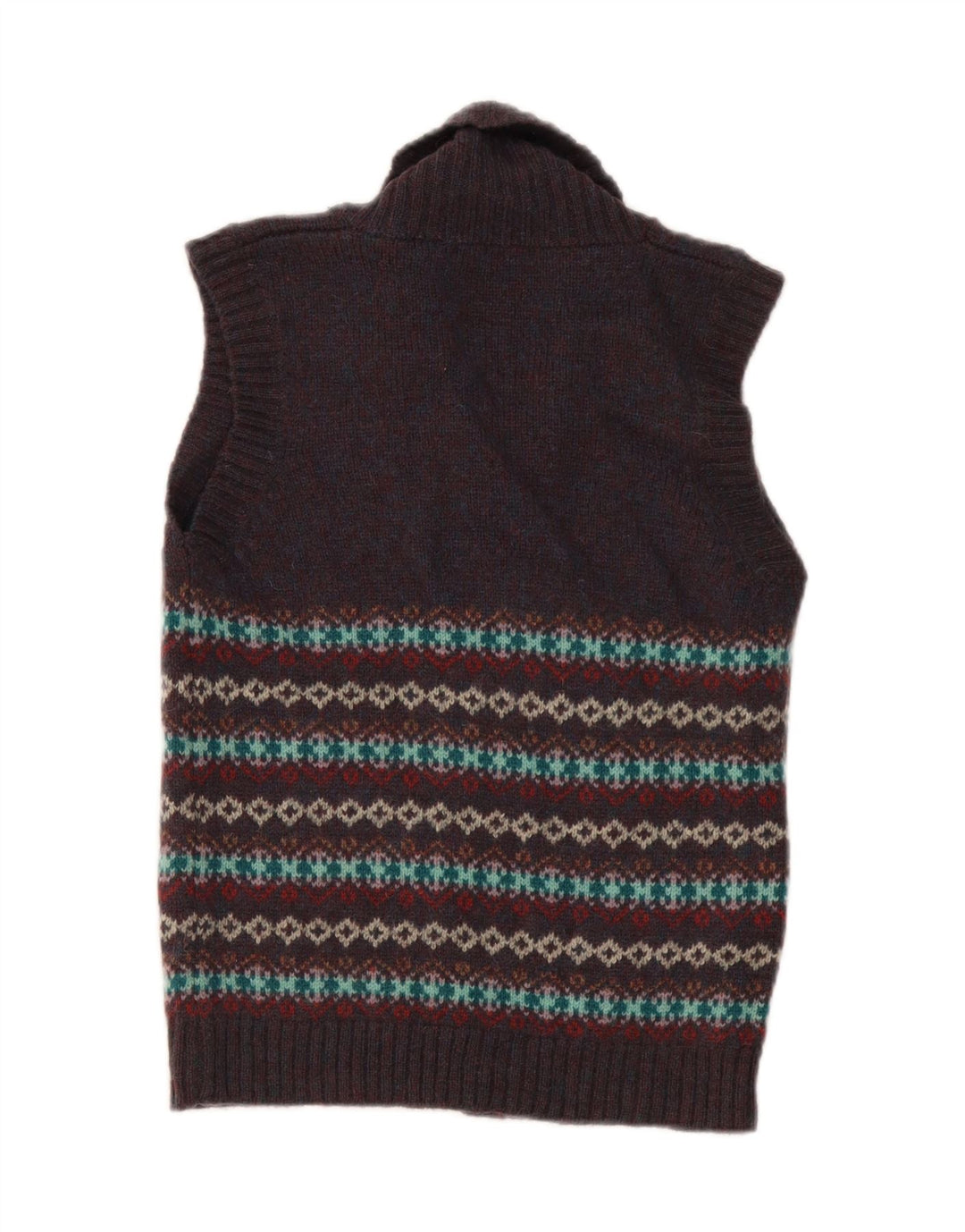 Stanley Blacker Damen Strickjacke Pullover UK 10 Small Marineblau Fair Isle