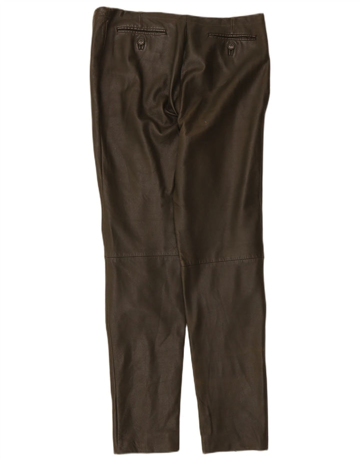 Vintage Damen Lederhose W32 L29 Khaki