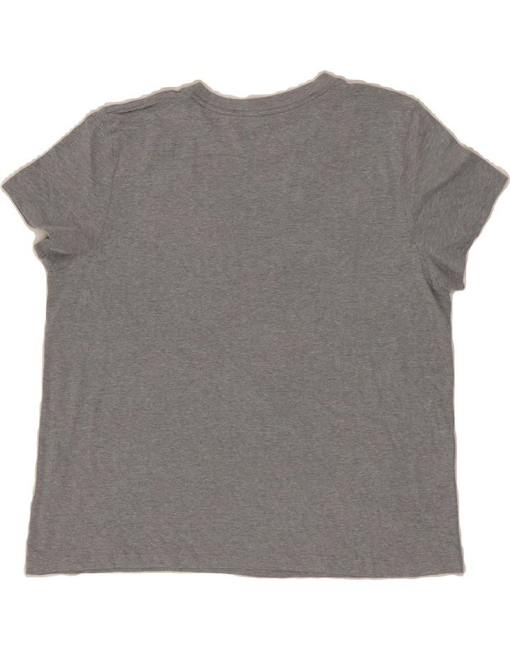 UNDER ARMOUR Womens Graphic T-Shirt Top UK 16 Large Grey Vintage Under Armour and Second-Hand Under Armour from Messina Hembry 