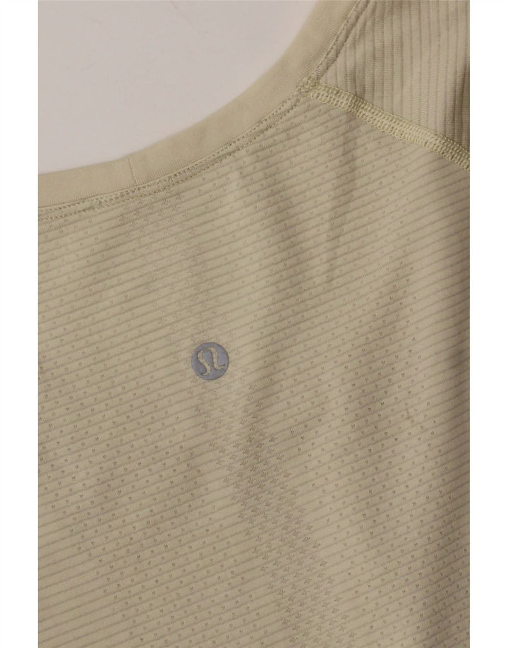 Lululemon Damen T-Shirt Top UK 16 Large Beige