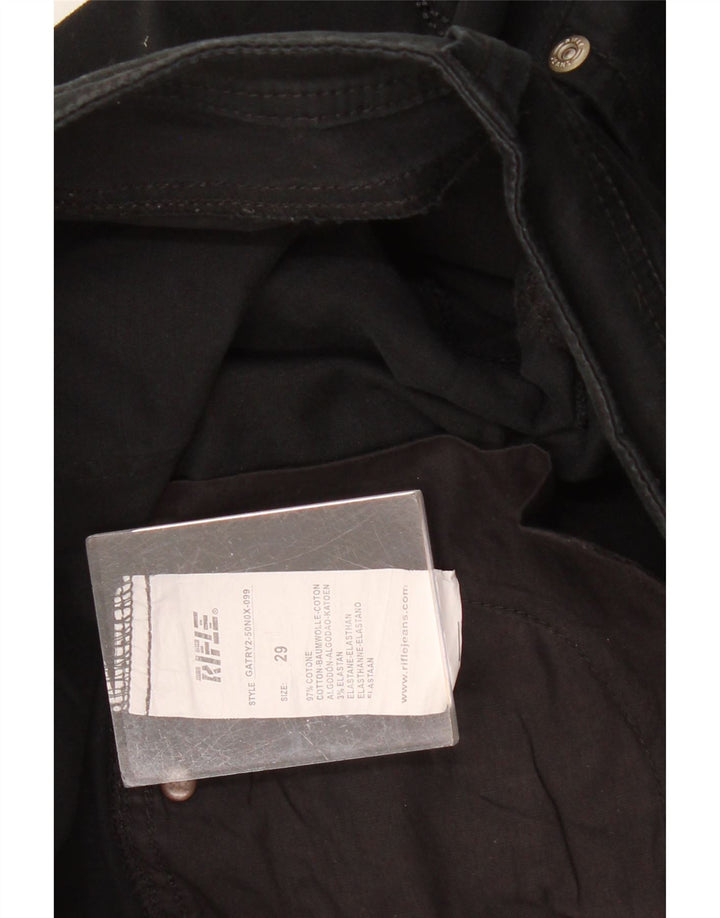 RIFLE Damen Bermudashorts W29 Mittelschwarze Baumwolle