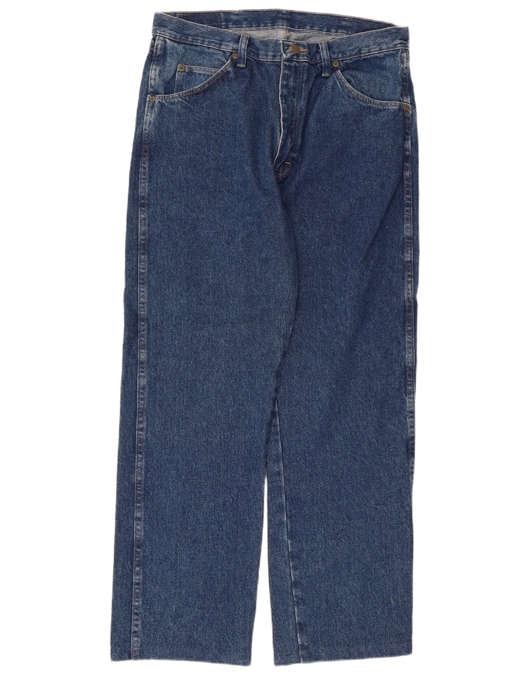 Wrangler Herren Straight Jeans W34 L29 Blaue Baumwolle