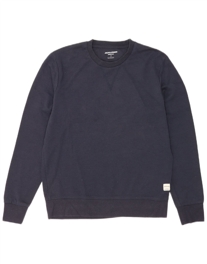 Jack & Jones Herren-Sweatshirt, mittelgroß, marineblau, Baumwolle