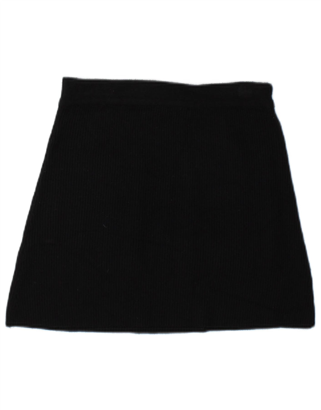 Zara Damen Strick-Minirock Small W26 Schwarze Viskose