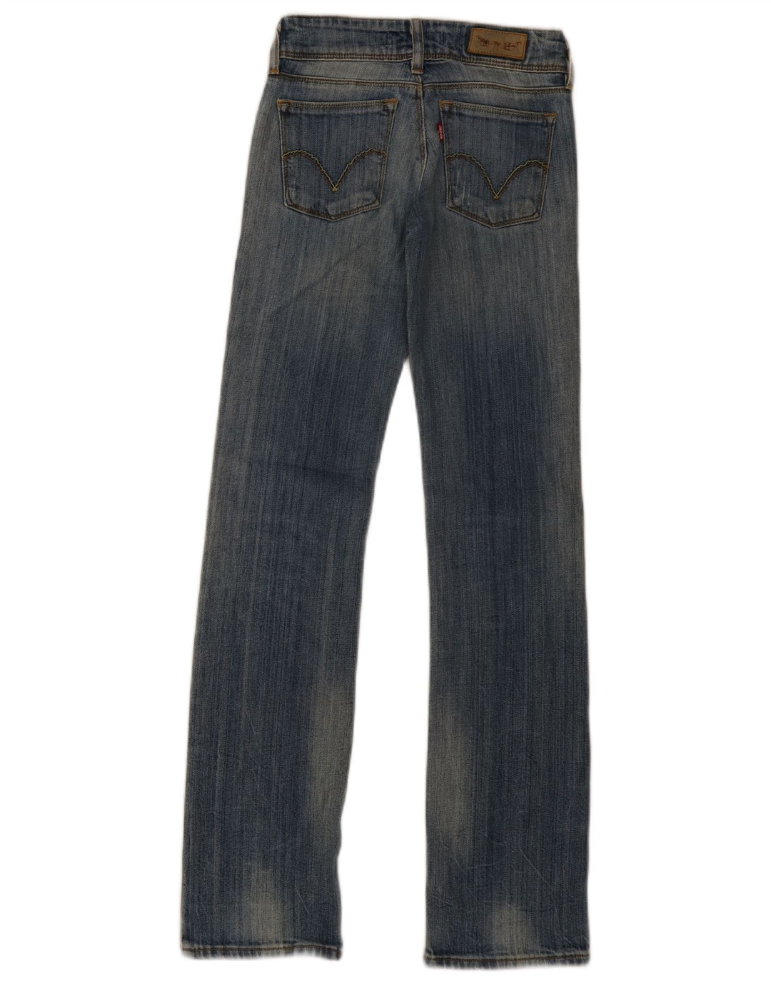 Levi's Damen 570 Straight Jeans W26 L33 Blaue Baumwolle
