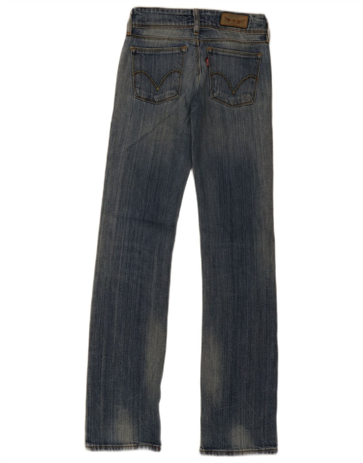 Levi's Damen 570 Straight Jeans W26 L33 Blaue Baumwolle