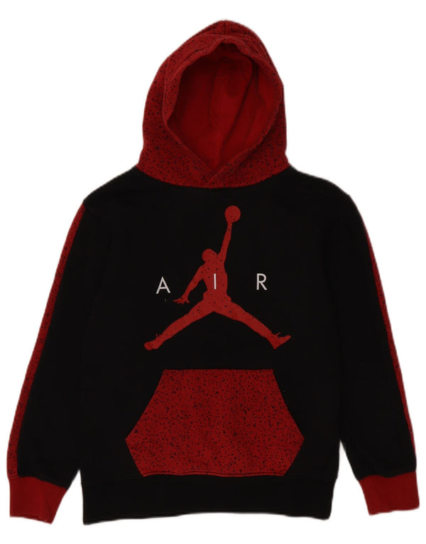 Jordan Jungen-Kapuzenpullover mit Grafik, 10–11 Jahre, Mittelschwarz, Farbblock