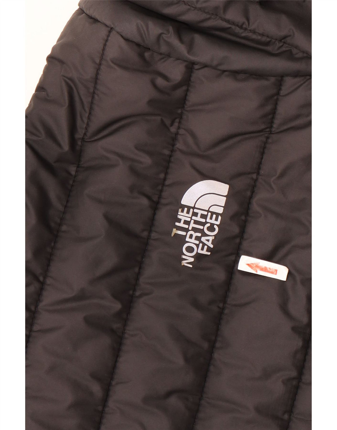 The North Face wattierte Jungenjacke mit Kapuze, 14–15 Jahre, XL, schwarzes Polyester