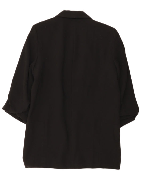 Zara Damen-Blazer mit 3/4-Ärmeln, offen, Gr. 14, mittelschwarz