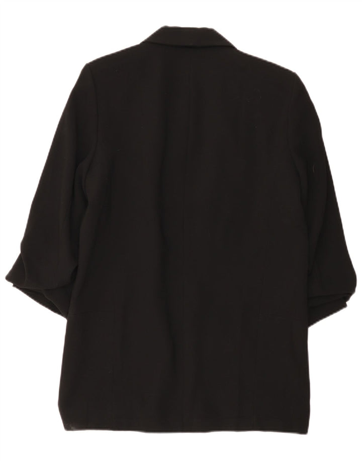 Zara Damen-Blazer mit 3/4-Ärmeln, offen, Gr. 14, mittelschwarz