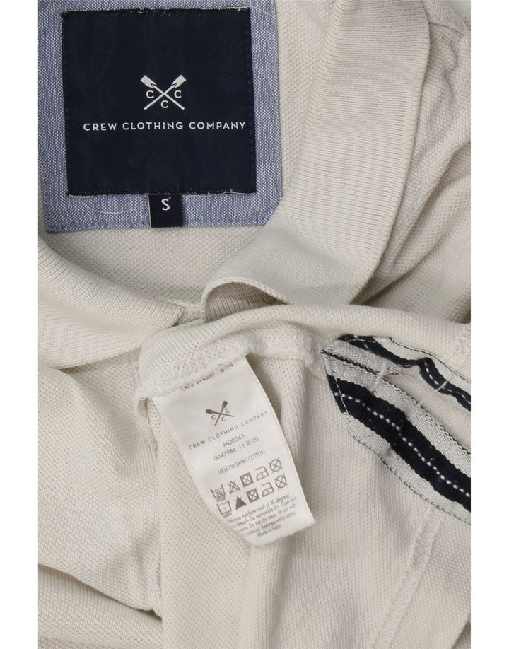CREW CLOTHING Herren-Poloshirt, Größe S, Beige, Baumwolle