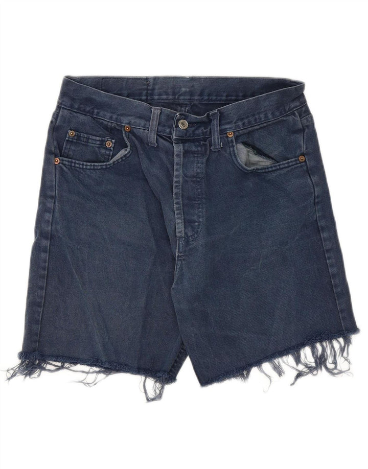 LEVI'S Mens 501 Denim Shorts W34 Large Navy Blue