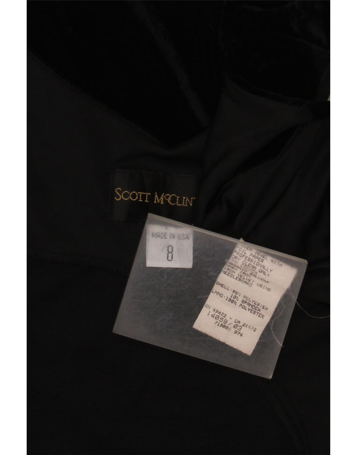 SCOTT MCCLINTOCK Damen Ärmelloses Etuikleid US 8 Medium Schwarz