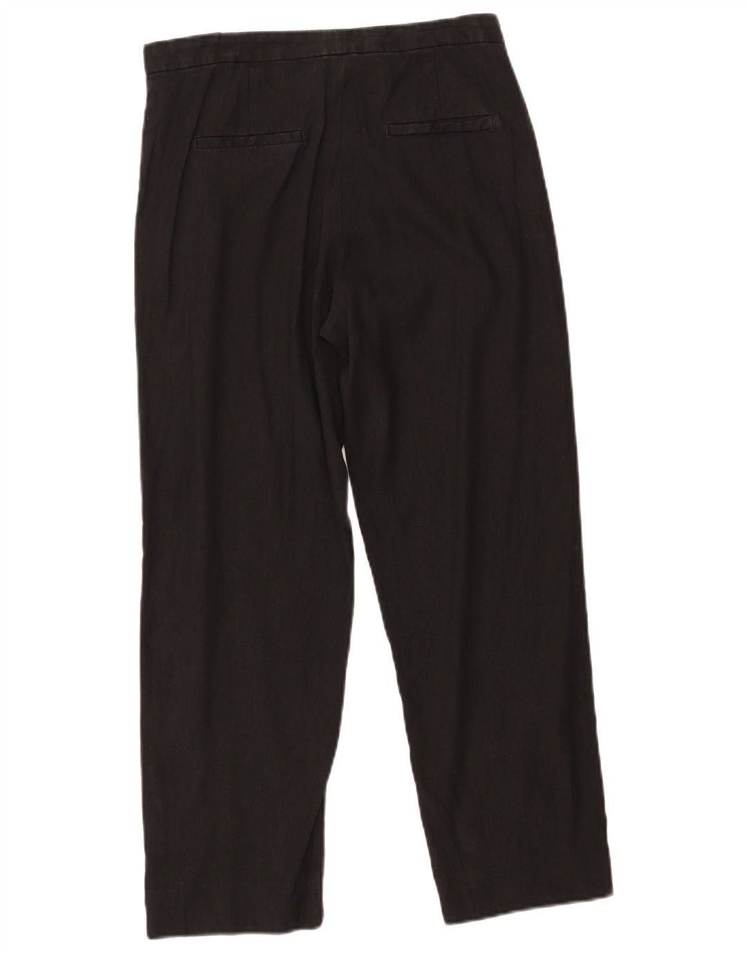 Massimo Dutti Damen Chinohose EU 38 Small W28 L25 Schwarzes Leinen