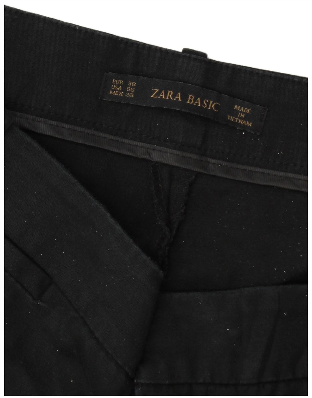 Zara Slim Chino-Hose für Damen, EU 38, M, B28, L26, Marineblau