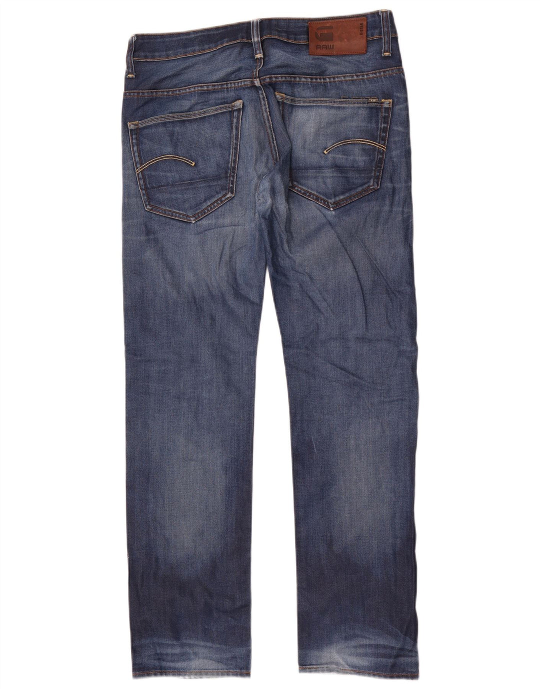 G-Star Herren Straight Jeans W31 L32 Blaue Baumwolle
