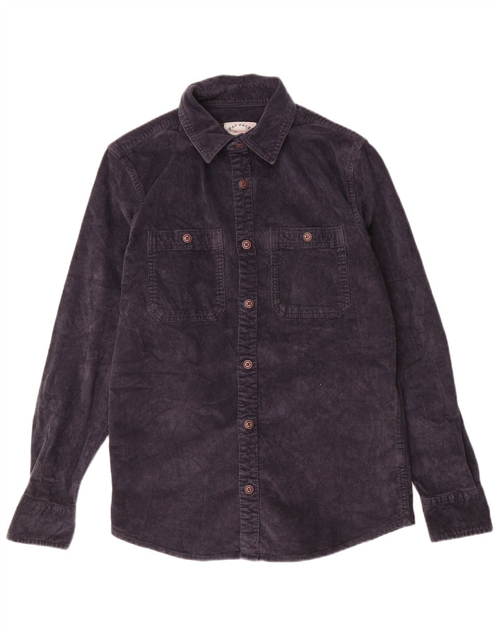 FAT FACE Herren-Cordhemd XS aus marineblauer Baumwolle