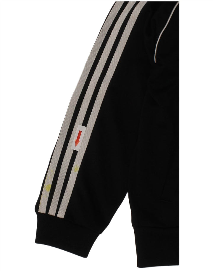 Adidas Jungen-Trainingsanzug-Top-Jacke, 2–3 Jahre, schwarzes Polyester