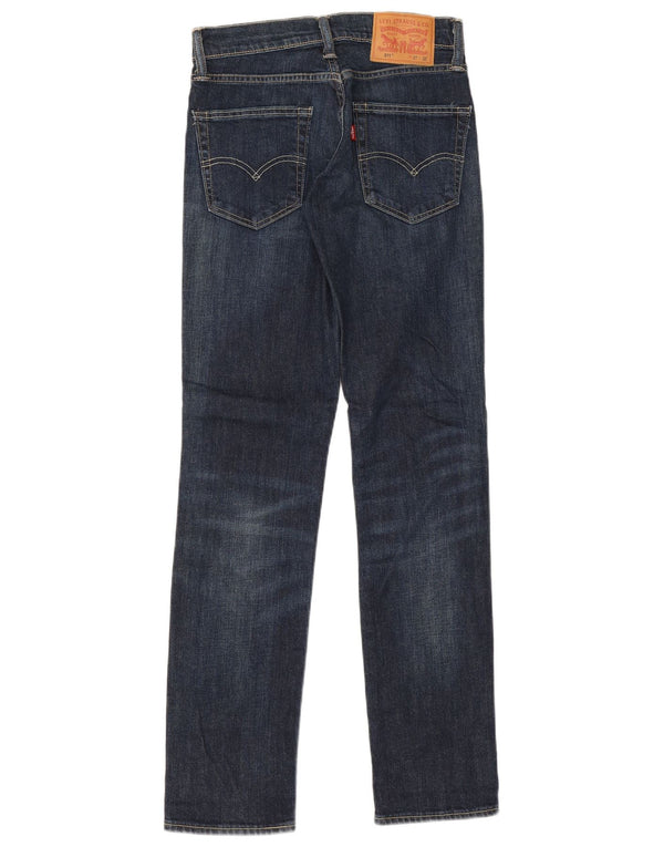 Levi's Damen 511 Slim Jeans W27 L32 Marineblau Baumwolle
