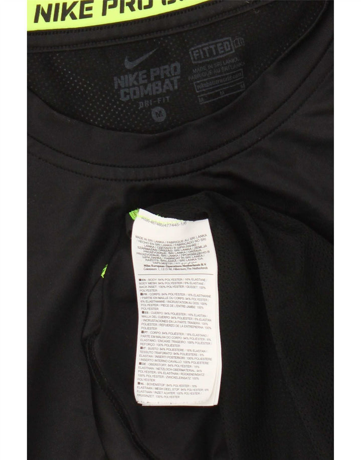 Nike Herren-Dri-Fit-Trägershirt, Mittelschwarzes Farbblock-Polyester