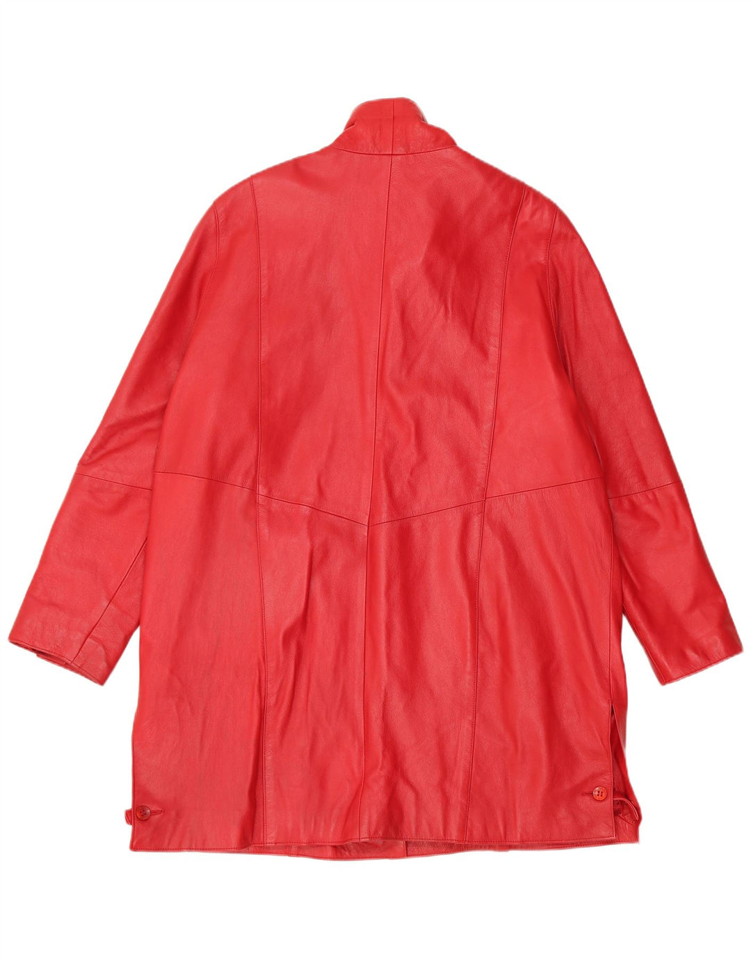 D'Enver Damen Ledermantel UK 18 XL Rotes Leder