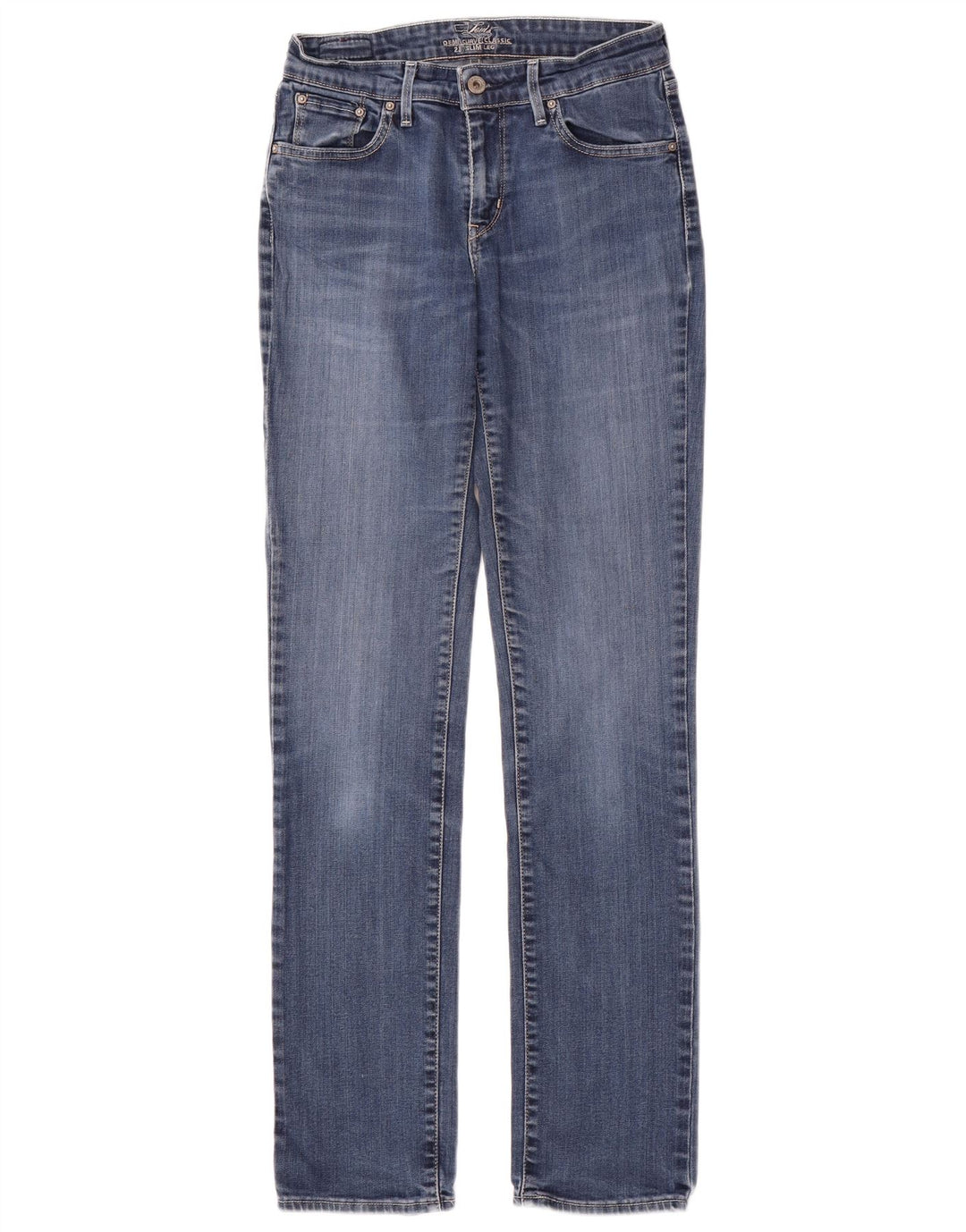 Levi's Damen Demi Curve Slim Jeans W28 L31 Blaue Baumwolle