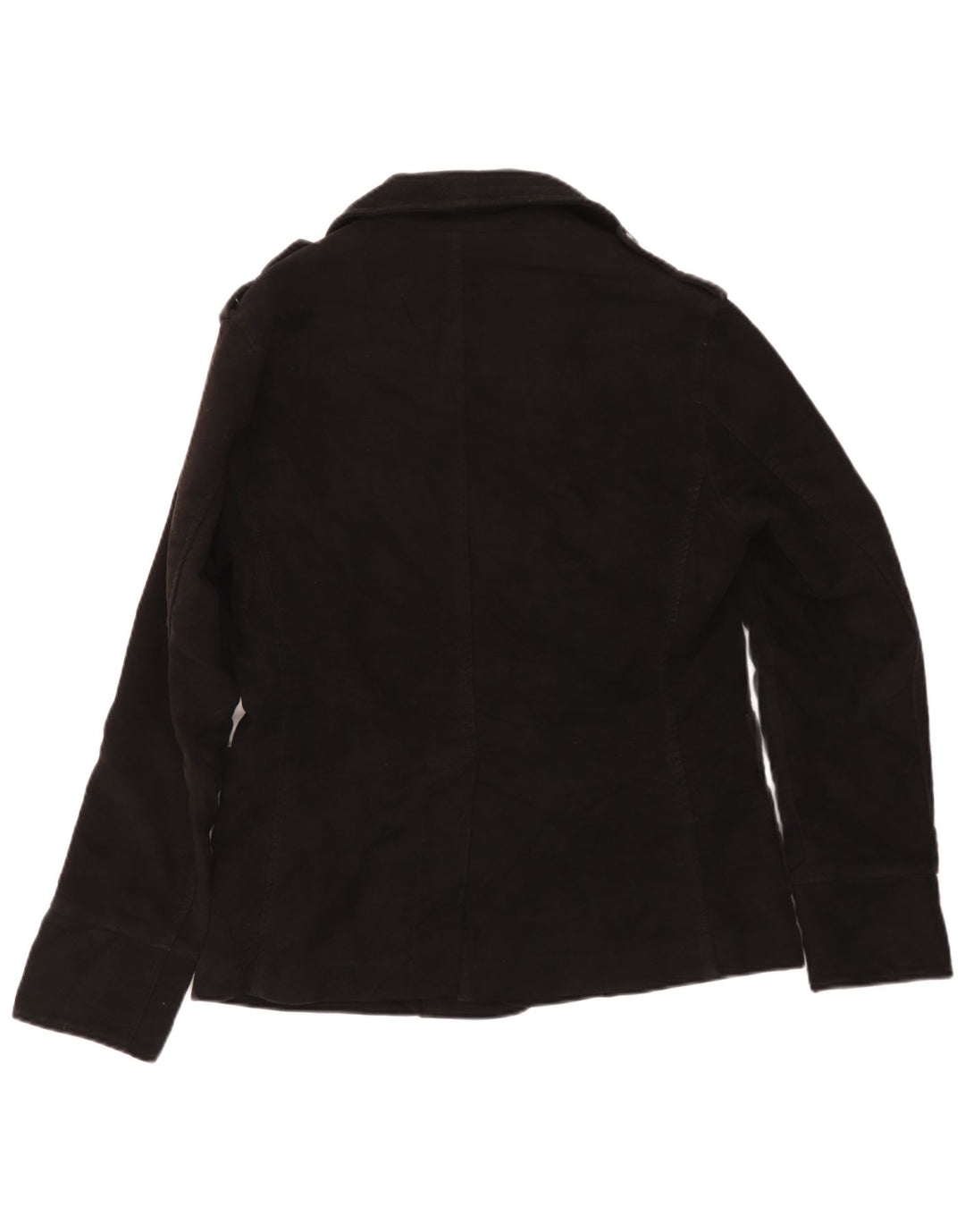 Aviazione Navale Herren Pea Coat UK 38 Mittelschwarze Baumwolle