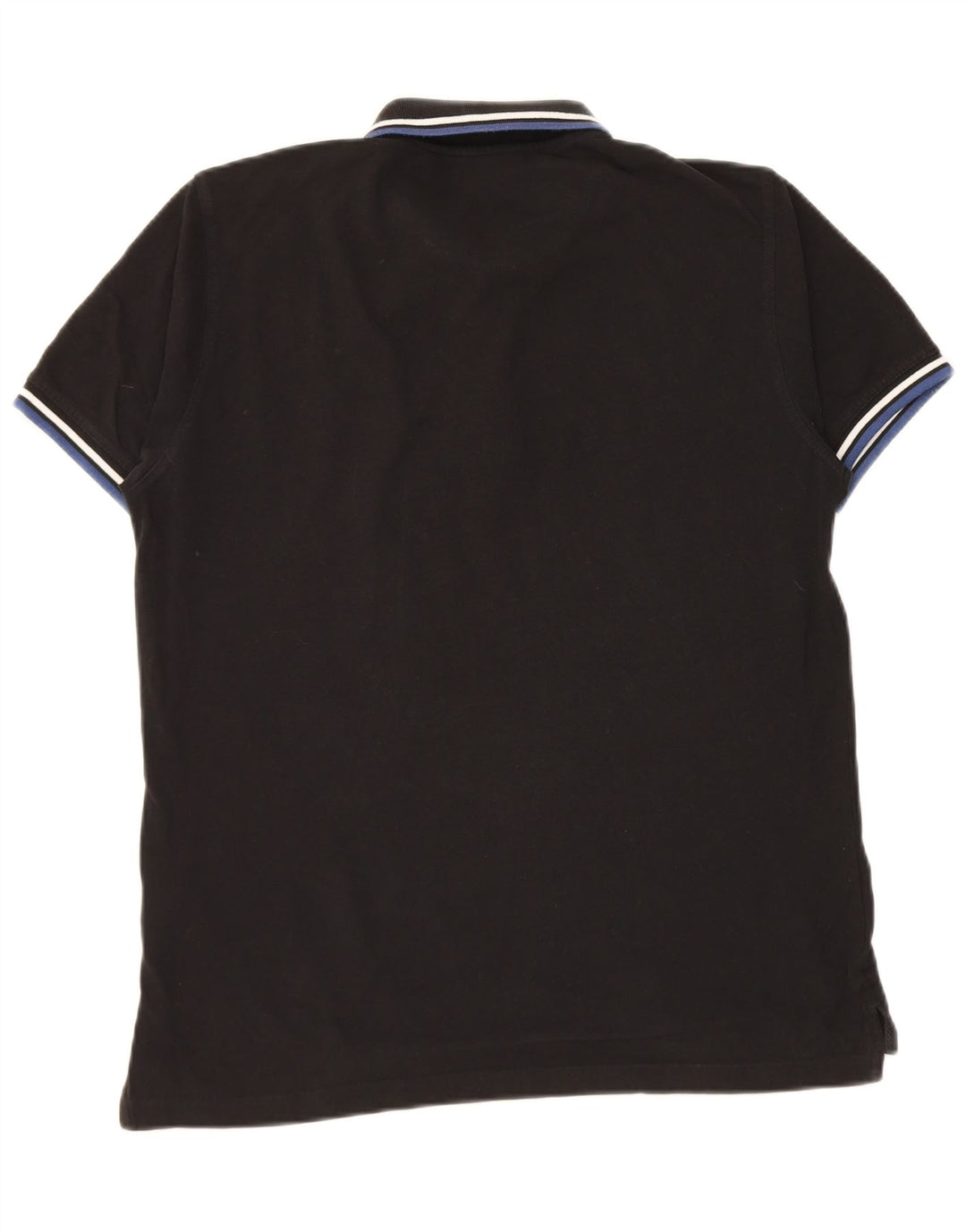Pierre Cardin Herren-Poloshirt mit normaler Passform, mittelschwarz, gestreift, Baumwolle