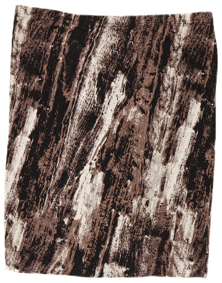 MOSSIMO Gerader Damenrock 2XL W40 Brauner Farbblock-Rayon