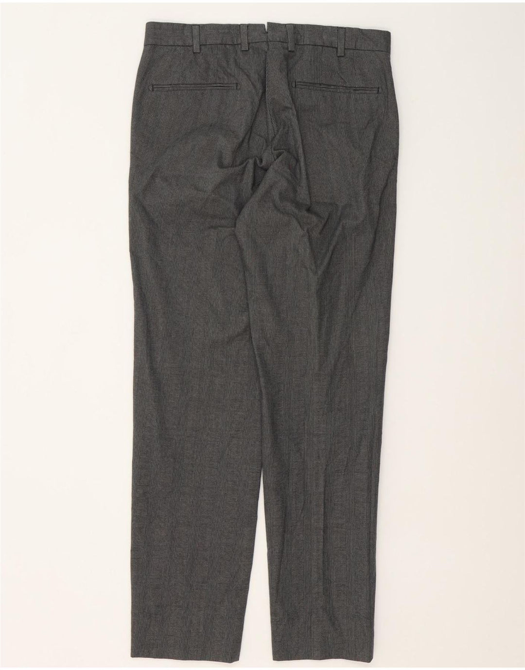MASSIMO DUTTI Herren Anzughose EU 40 Mittel W31 L31 Grauer Hahnentritt
