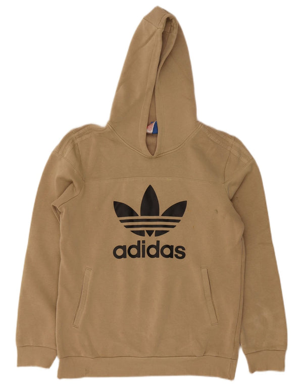 Adidas Jungen Graphic Hoodie Pullover 15-16 Jahre Beige Baumwolle