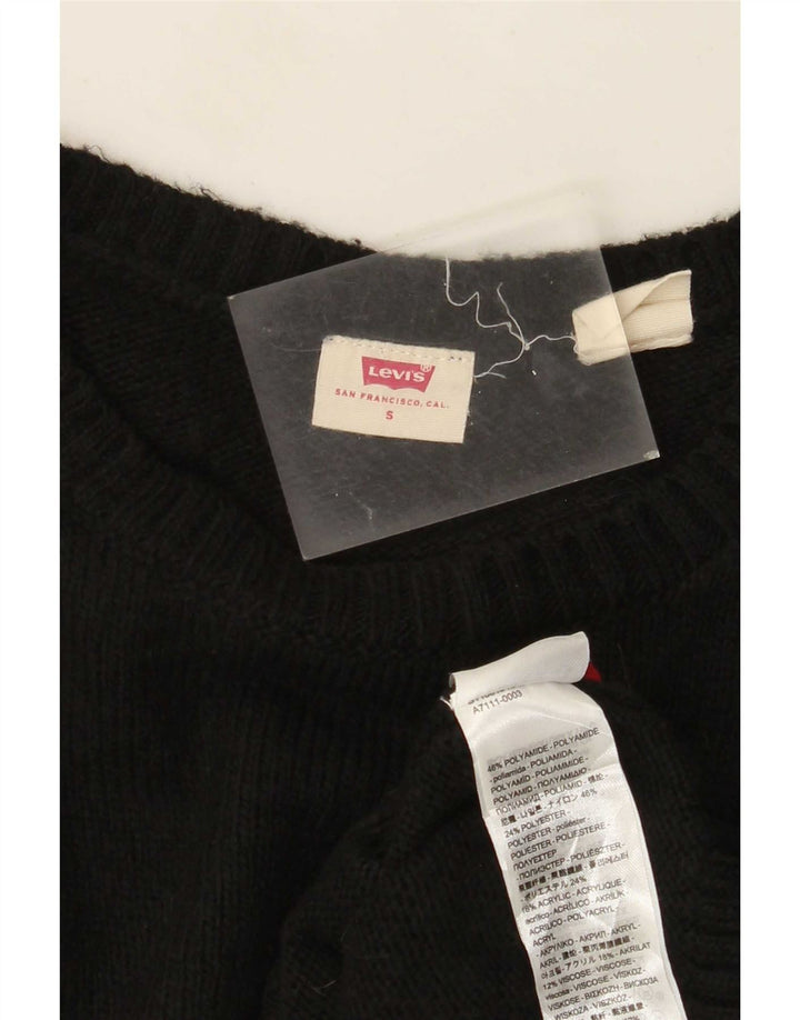 Levi's Damen-Pullover mit U-Boot-Ausschnitt, Gr. 10, Größe S, Schwarz, Polyamid