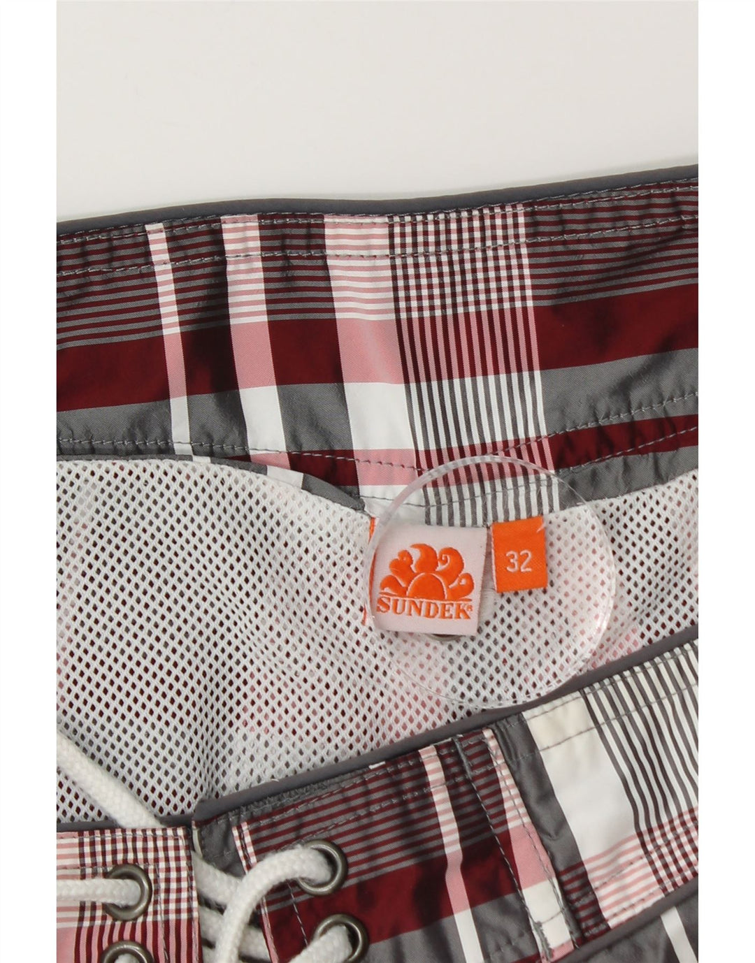 Sundek Herren-Badeshorts, mittelgroß, mehrfarbig, kariert