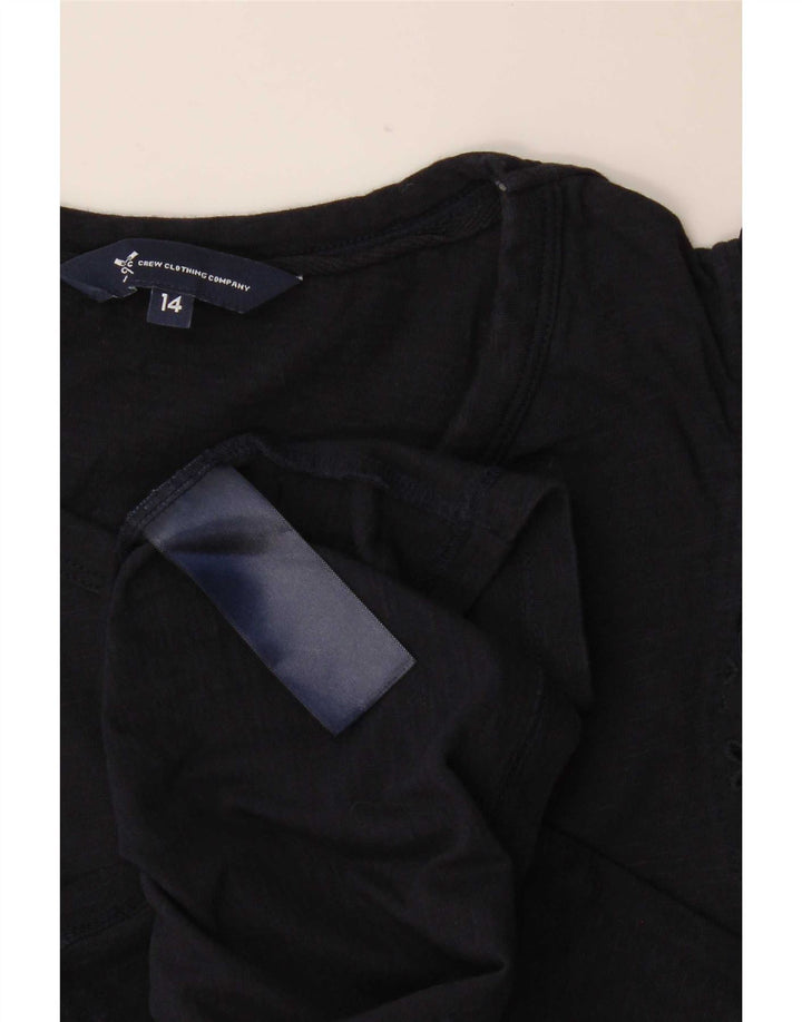 Crew Clothing Damen-Blusenoberteil, Gr. 44, mittelgroß, marineblau, geblümt