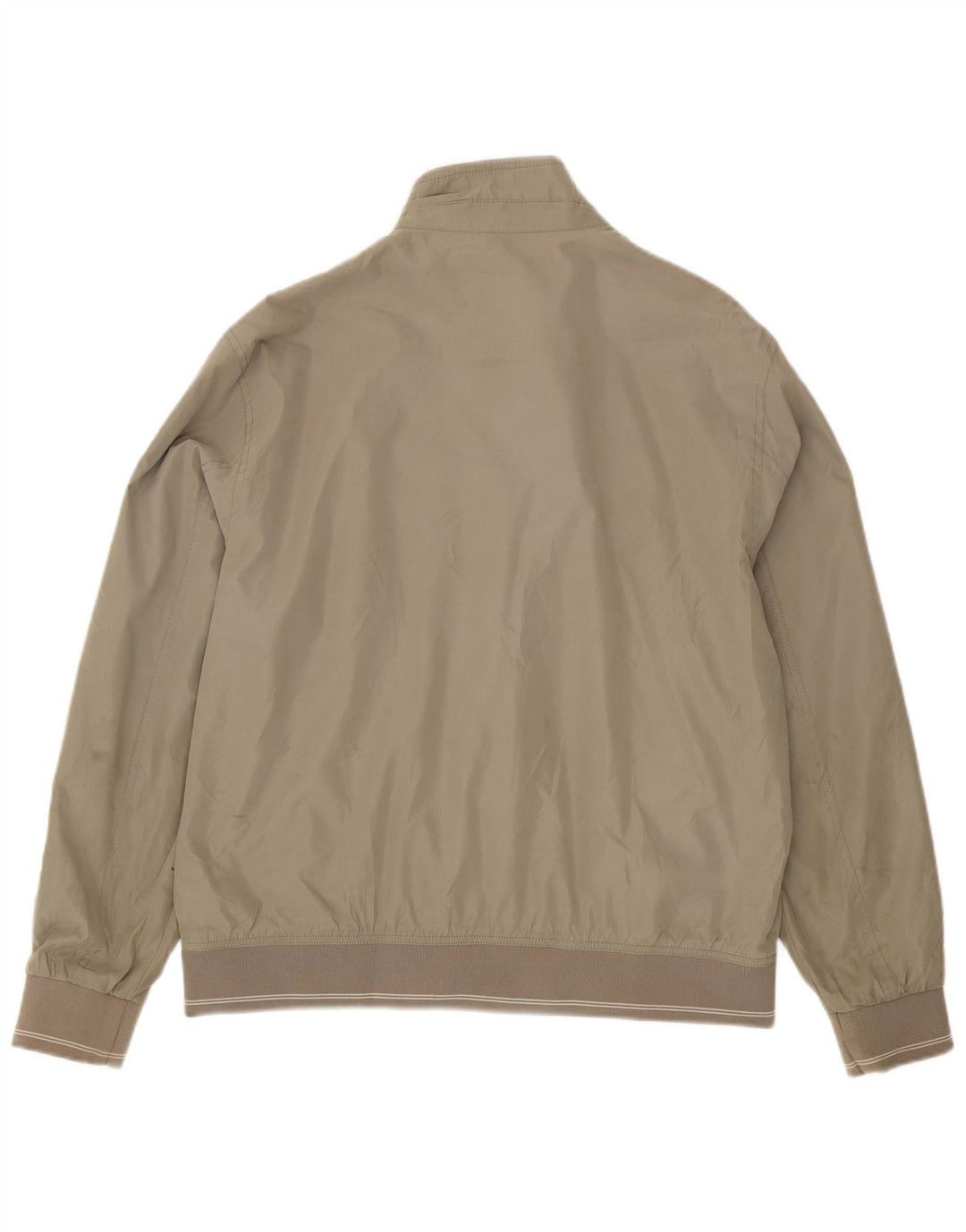 Marks & Spencer Herren-Bomberjacke mit normaler Passform, UK 40, Größe L, Beige, Polyester