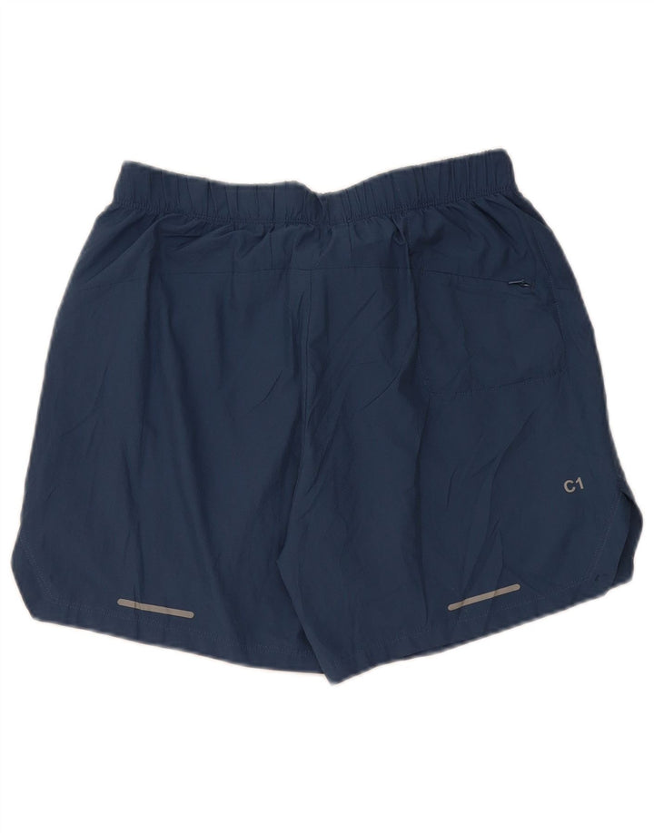 Asics Herren Sportshorts Medium Marineblau Polyester