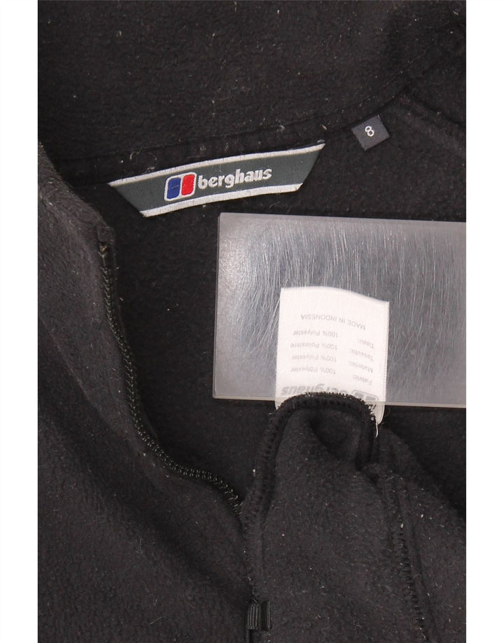 BERGHAUS Damen-Fleecejacke in Übergröße, Gr. 8, Schwarz, Polyester