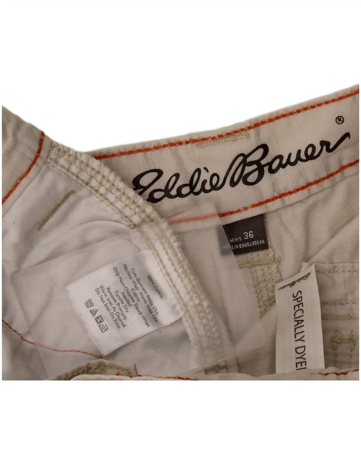 EDDIE BAUER Herren Cargoshorts W36 Große graue Baumwolle