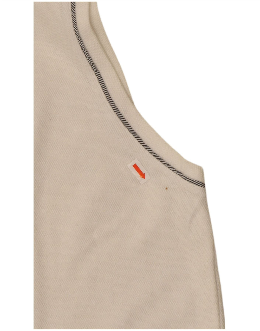 IZOD Damen ärmelloses Poloshirt UK 14 Große weiße Baumwolle