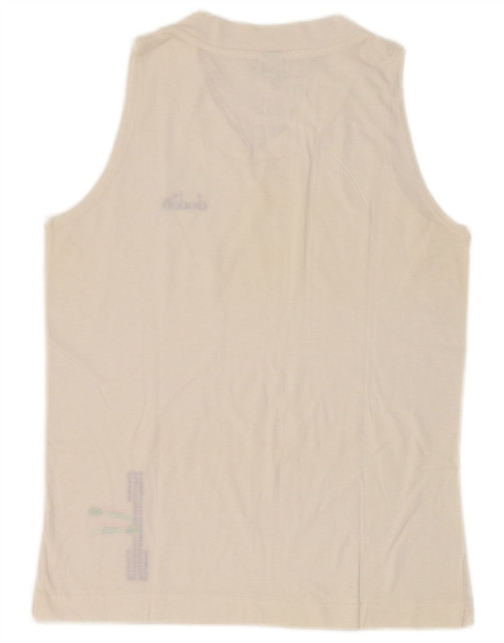 Diadora Damen Weste Top UK 12 Medium Weiß