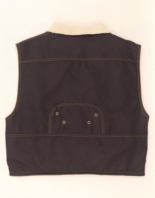 C&A Sherpa-Weste für Jungen, 11–12 Jahre, schwarzes Nylon