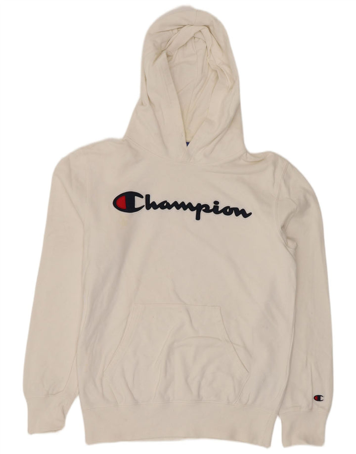 Champion Herren-Kapuzenpullover mit Grafik, mittelweiße Baumwolle