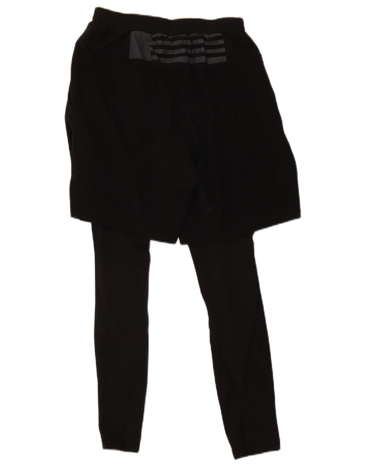 Adidas Damen Leggings UK 10 Small Schwarz Polyester